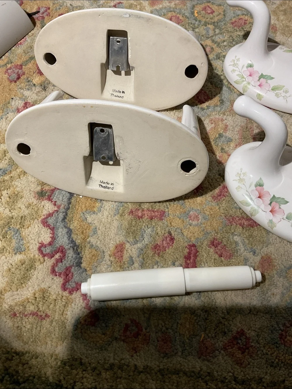 Lenape Toilet Paper Holder and Towel Hooks